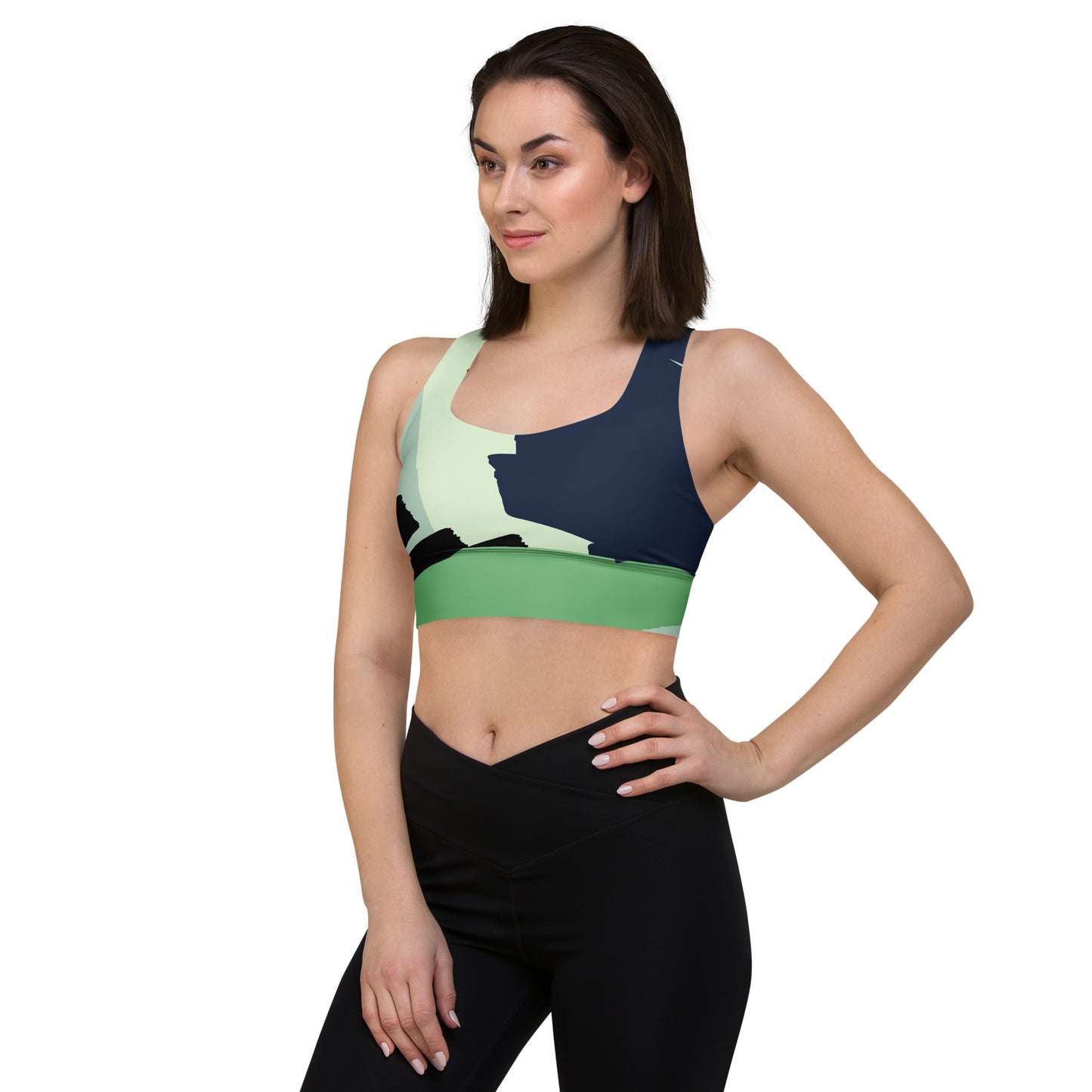 Longline sports bra