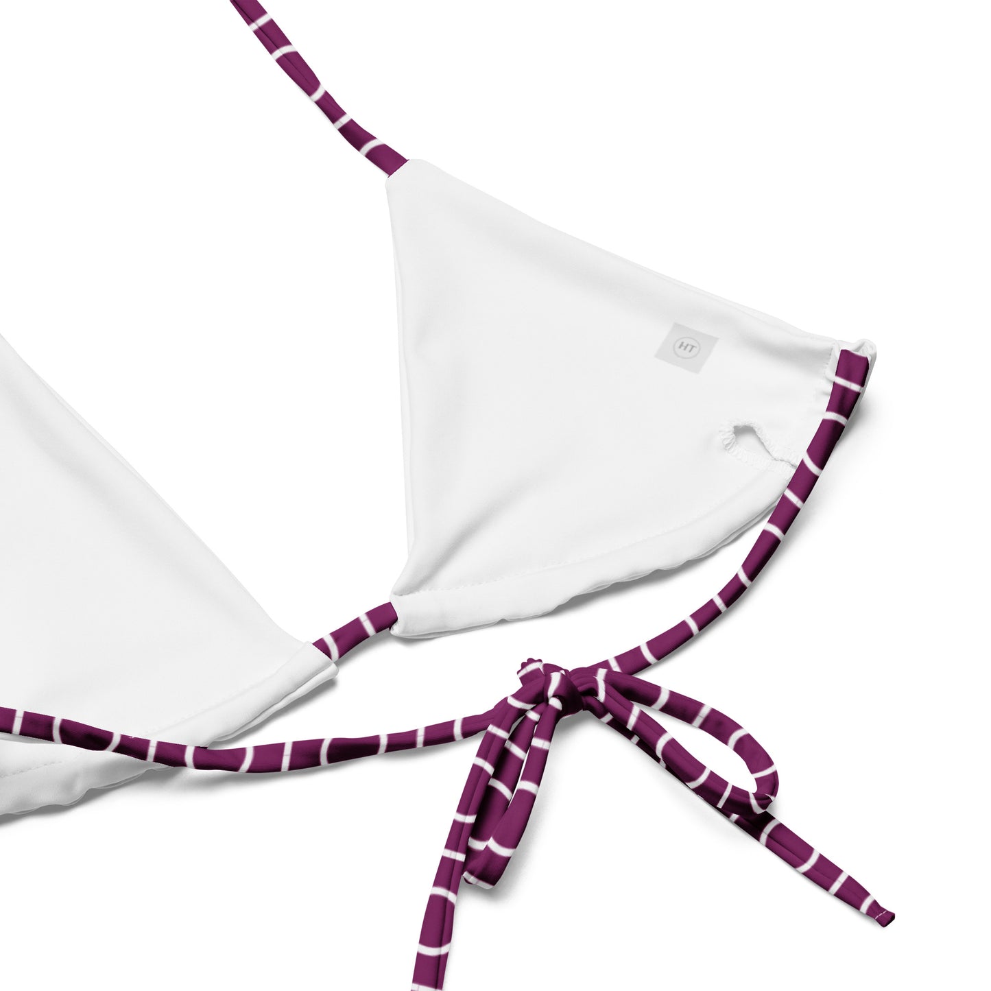 All-over print recycled string bikini